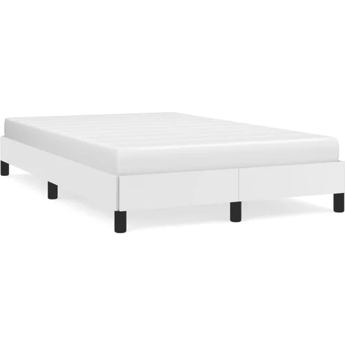 vidaXL Okvir kreveta bijeli 120 x 190 cm od umjetne kože