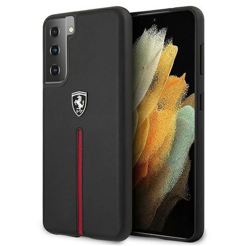 Ferrari OFF TRACK USNJEN OVITEK ZA SAMSUNG GALAXY S21+ ČRN, (21834033) Cene