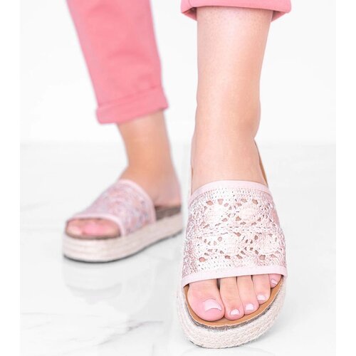 Gemre Lace Slippers Rose Gold Glam Shape Cijene
