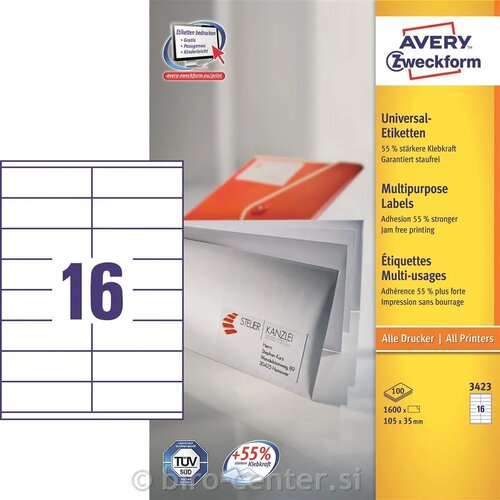 Avery Zweckform Univerzalne etikete 105 x 35 cm, 100/1 Cene