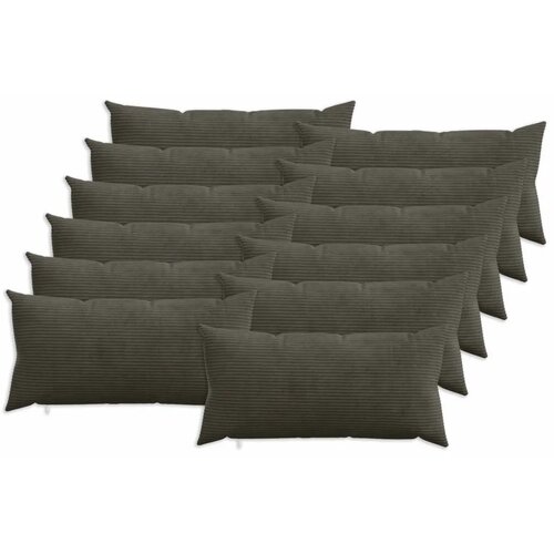 Presvlaka za jastuk 12 pcs HEERLEN Antracit 40 x 80 cm Kord - Antracit 40 x 80 cm 12 Cijene