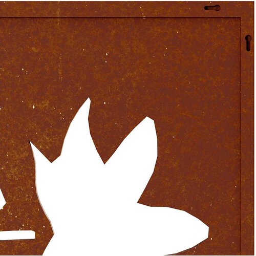  Vrtni zidni ukras 105x55 cm čelik CORTEN uzorak javorovog li&amp;scaron;ća Slike