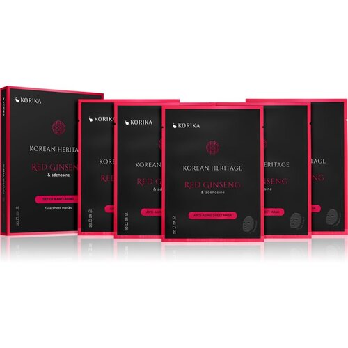 KORIKA Korean Heritage set maski za lice ima povoljniju cijenu Red Ginseng (protiv starenja i za zatezanje kože lica) Cijene