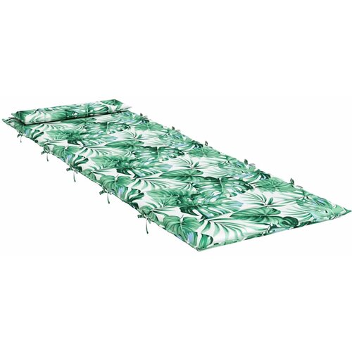  Jastuk za ležaljku s uzorkom li&amp;scaron;ća 180x60x4 cm tkanina Oxford Slike