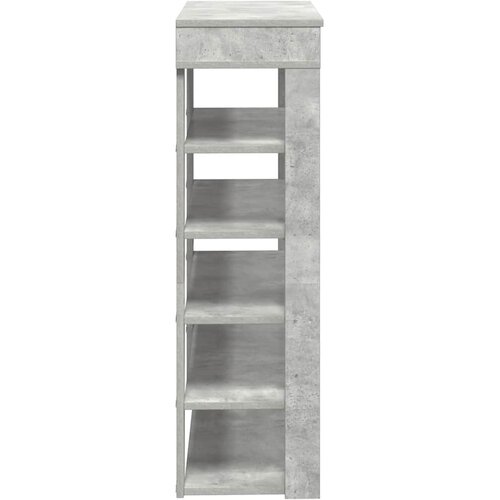  Stalak za cipele boja betona 80x30x98 cm konstruirano drvo Slike