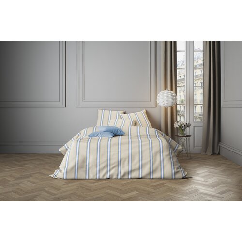 STIL posteljina saten strand bež 140x200 + 60x80 cm Slike