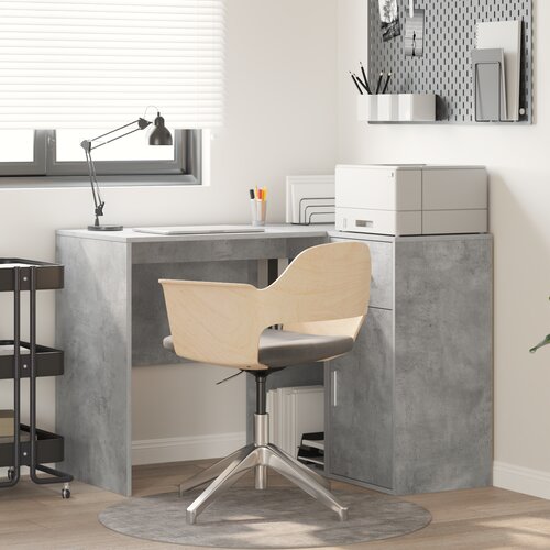 vidaXL Kantasti stol Betonski sivi 102x88x75 cm Konstruirano drvo Cijene