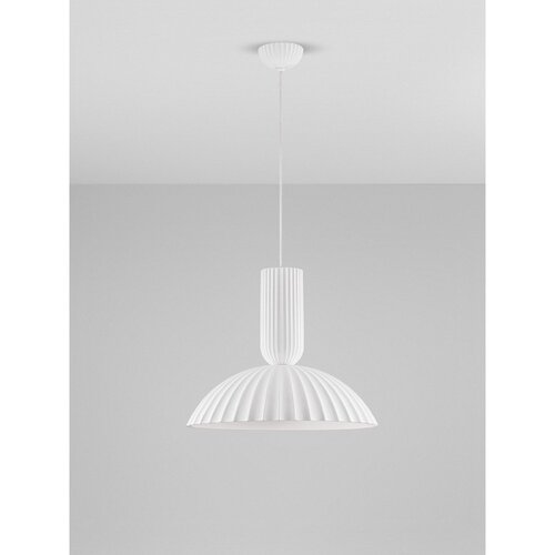 Nova Luce Bijela viseća svjetiljka od kamenine &amp;oslash; 50 cm Ammos &amp;ndash; Slike