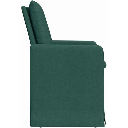  Trpezarijske stolice 2 pcs Tamnozelena 57 x 67 x 98 cm tkanina Slike