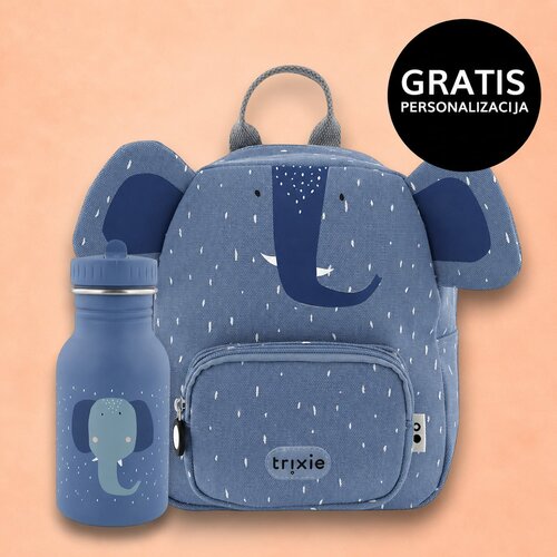 Trixie otro&amp;scaron;ki nahrbtnik small + steklenička 350 ml mrs. elephant Slike