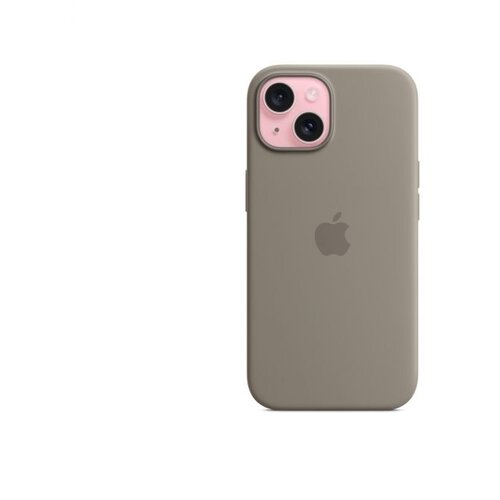 Apple iPhone 15 Silicone Case with Magsafe- Clay, (21348495) Cene