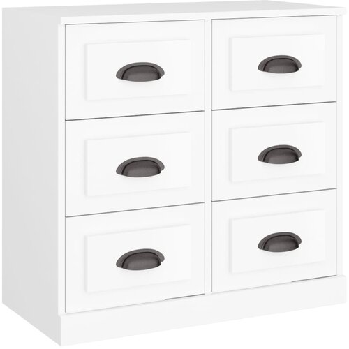 Maison Chic Komoda - Predalnik bela 70x35,5x67,5 cm inženirski les, (21716381) Slike