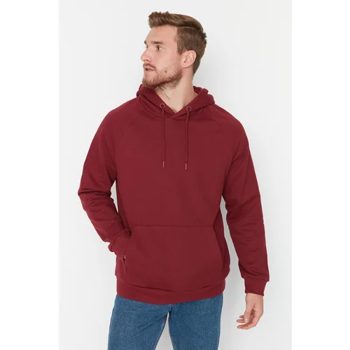 Trendyol Sweatshirt - Burgundy - Fitted