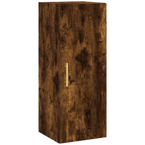 Maison Chic stenska omarica - zidna omarica dimljeni hrast 34,5x34x90 cm iu504, (22063005) Slike