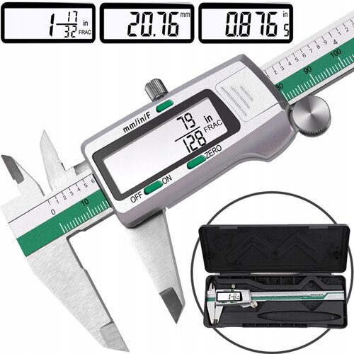  Jekleno LCD elektronsko kljunasto merilo 150mm + kovček Cene