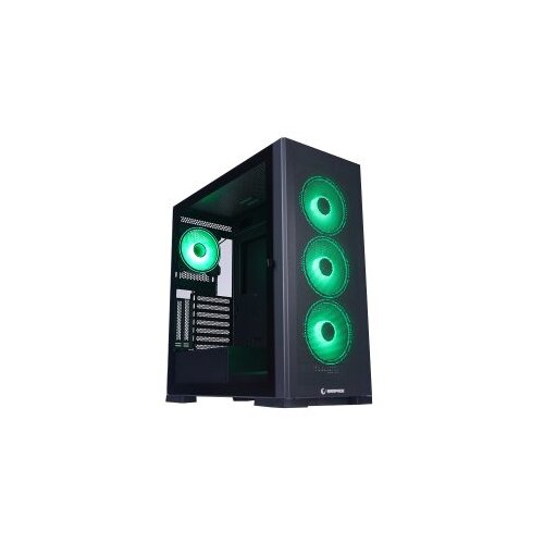  Kući&scaron;te gaming RAMPAGE MAGNIFIC Mesh Magnetic Tempered Glass Black 4*12cm RGB Fan ATX Mid-T Cijene