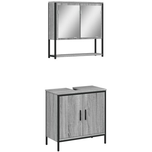  Set namje&amp;scaron;taja za kupaonicu 2 kom. Smeđa 60 x 30 x 60 cm Slike