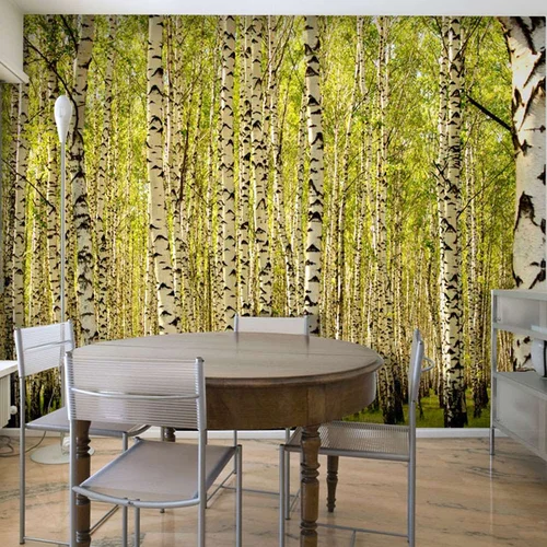  tapeta - Birch forest 200x154