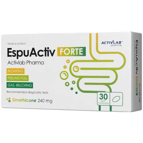 ACTIVLAB EspuActiv proti napihnjenosti in vetrovom Pharma (30 kapsul) Cene