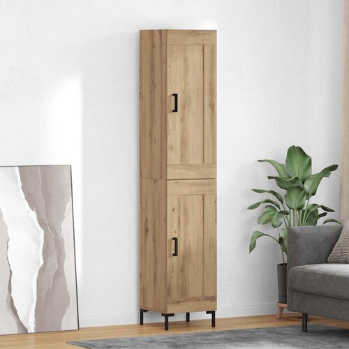 vidaXL Highboard Umjetnički hrast 34,5 x 34 x 180 cm Konstruirano drvo Cijene