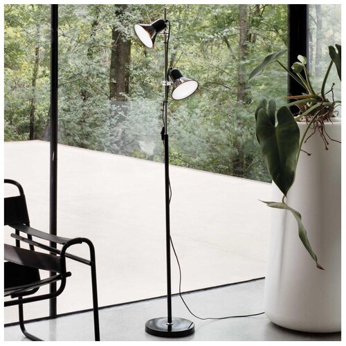 Ideal lux - podna lampa 2xE27/60W/230V crna Cene