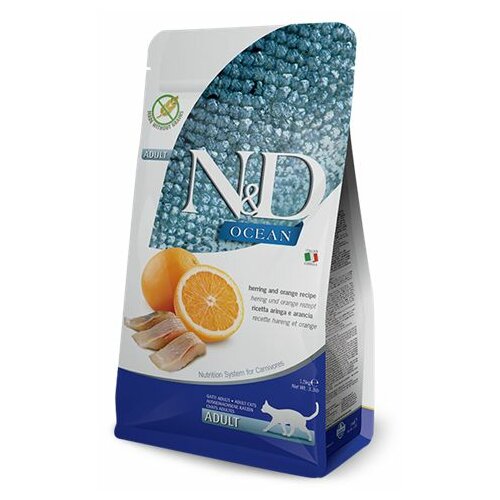 Farmina N&D ocean hrana za mačke - haringa i naranža 1.5kg Slike