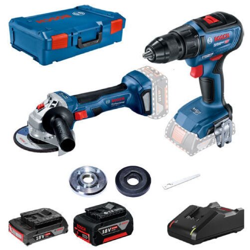 Bosch set akumulatorskih alata GWS 180-LI + GSR 18V-50, 1x5.0Ah, 1x2.0Ah 0615990M47 Cene