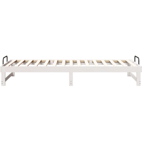 VidaXL Krevetna konstrukcija s ručkama Bijelo 90 x 220 cm Slike