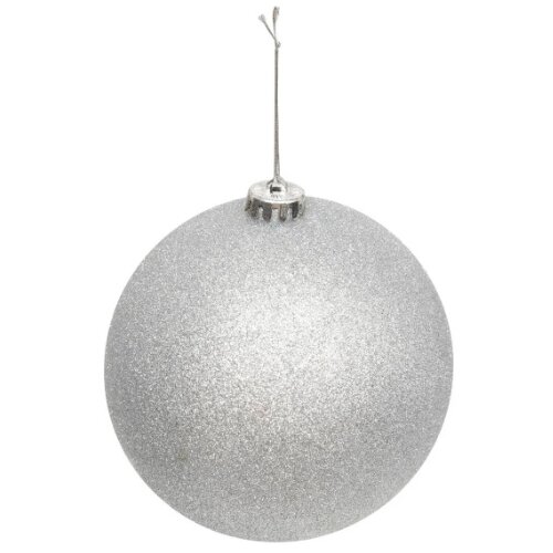 Feeric Novogodišnji ukras za jelku maxi kugla 150mm srebrna sa gliterom (184160P) Cene