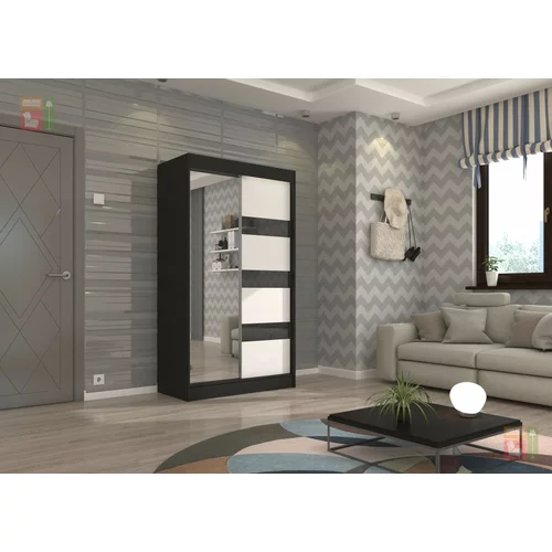 ADRK Furniture Garderobna omara z drsnimi vrati Toura - 120 cm
