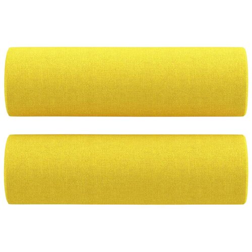 VidaXL 2-dijelni set sofa s jastucima svjetložuti od tkanine Slike