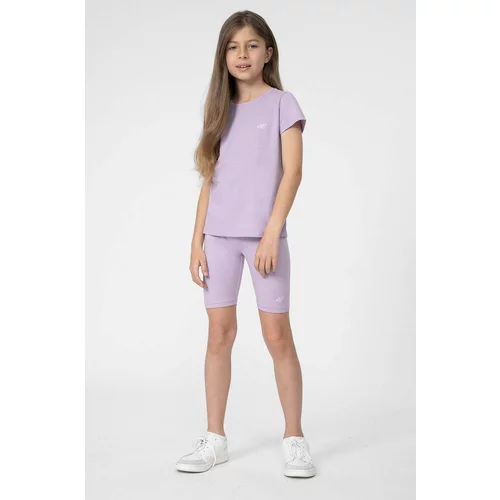 4f Otroške kratke hlače vijolična barva