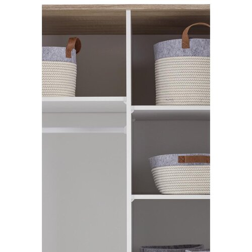 MID.YOU omara s klasičnimi vrati wiki baby, hrast, bela, &amp;scaron;. 90cm Slike