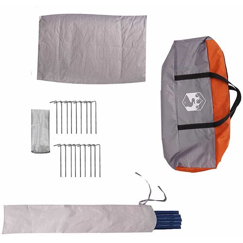  Teepee &amp;scaron;ator za 10 osoba Siva i narančasta 567 x 470 x 242 cm Slike