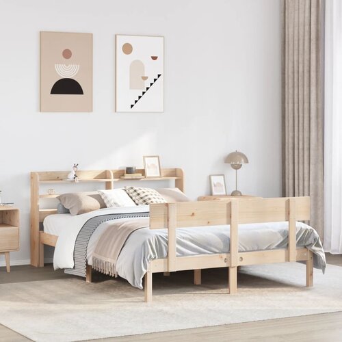 Furnova Posteljni okvir brez vzmetnice 140x200 cm trdna borovina, (21939077) Slike