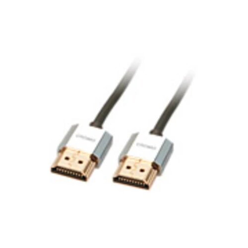 Lindy HDMI priključni kabel HDMI-A utikač, HDMI-A utikač 1.00 m siva 41671 high speed HDMI sa eternetom, OFC vodič, okrugli, Ultra HD (4K) HDMI s eternetom, dvostruko zaštićen, iznimno tanak, Cijene