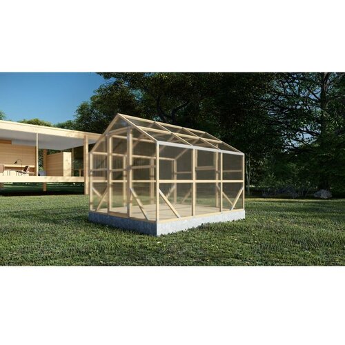  Drveni plastenik CASA M 2.6m x 3m, polykarbonat 4mm Cijene