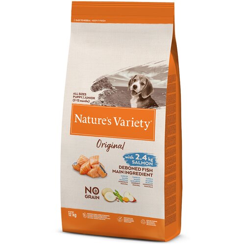 Nature’s Variety Original No Grain Junior losos - Varčno pakiranje: 2 x 12 kg Cijene