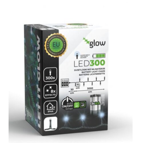 Home deco 300 LED žaruljica na baterije/ bijele Slike