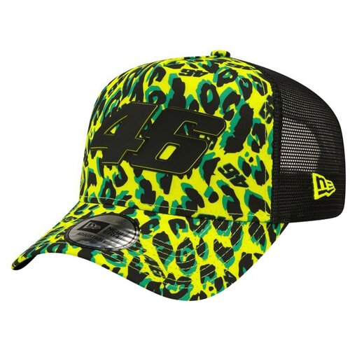 New Era Valentino Rossi VR46 A-Frame Trucker All Over Print Yellow kačket Slike