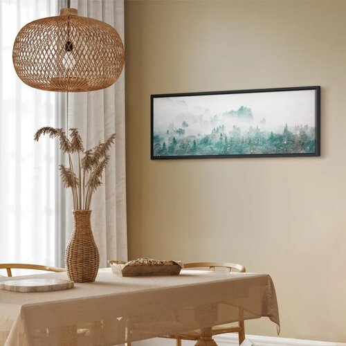  Slika - Turquoise Valley (1 Part) Narrow 150x50 U crnom drvenom okviru Slike