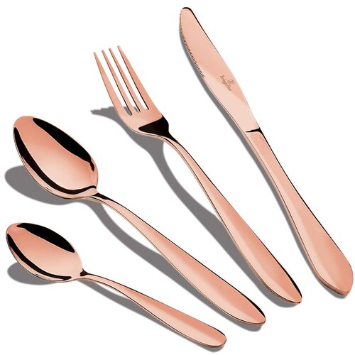Shumee 24-DELNI SET JEDILNEGA PRIBORA. SATEN BERLINGER HAUS ROSE GOLD BH-2623A, (21245373) Cene