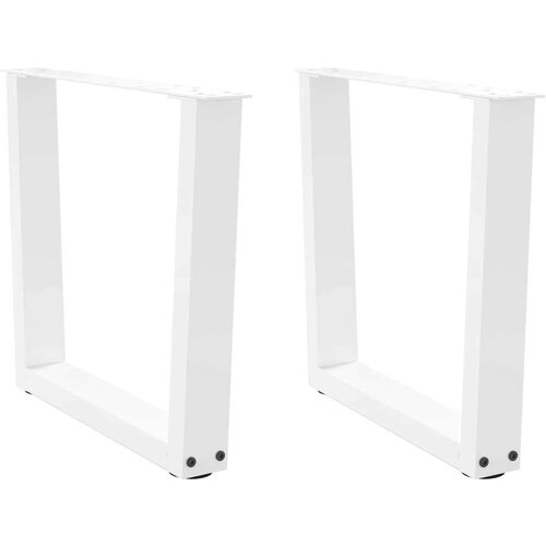  Noge za blagovaonski stol V-oblika 2 kom bijele 60x(42-43 3) cm Cene