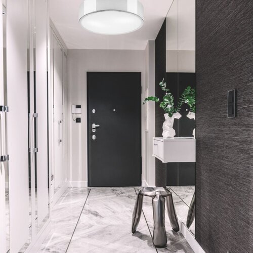  plafonsko svetlo dante 2xE27/60W/230V prečnik 36 cm sjajni hrom Slike
