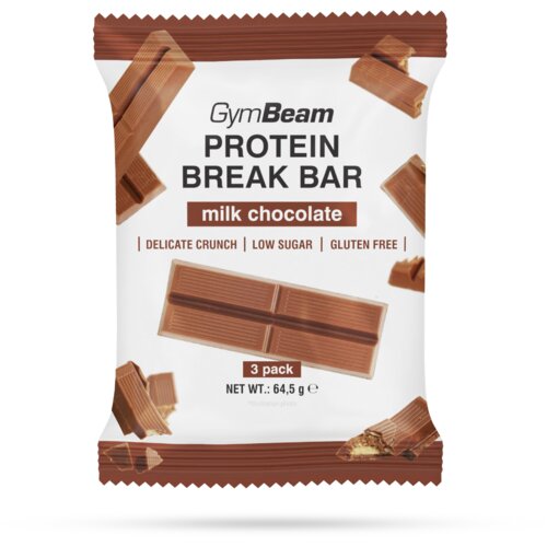 GymBeam proteinska čokoladica break bar 64,5 g Slike