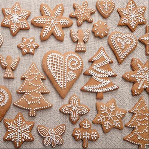 salveta za dekupaž sweet gingerbreads - 1 kom Slike