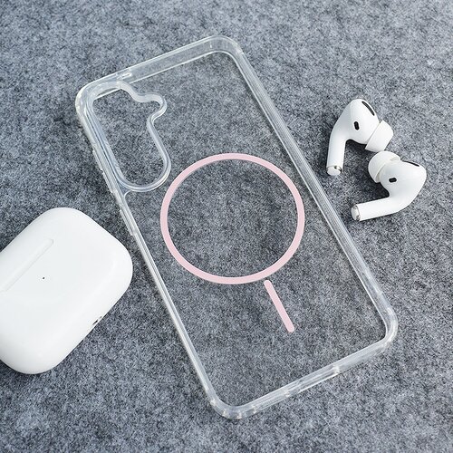  Maska za Samsung A16 5G/ A166B Mag Case Clear Slim roze Slike