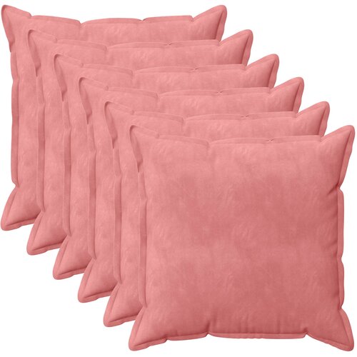  Presvlaka za jastuk 6 pcs HOUTEN Ružičasta 70 x 70 cm Baršun Cene