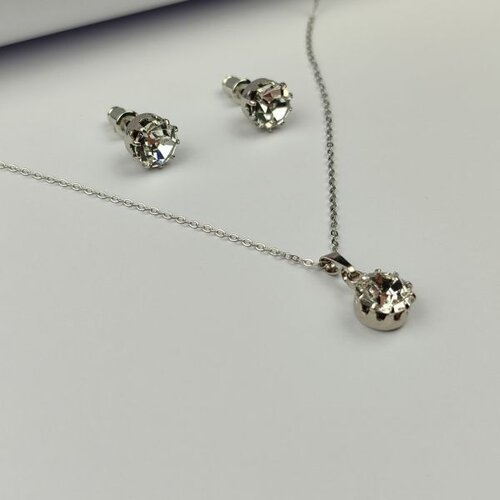 ALP crystal Set ogrlica i minđu&scaron;e SSS3939FRP, Srebrne boje Cene
