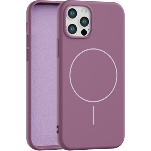 Apple velvet touch magsafe maska za iphone 12 pro max - ljubičasta Cene